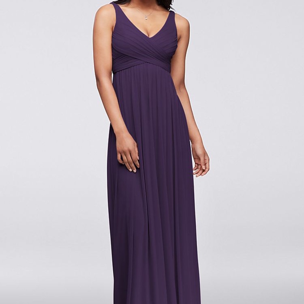 Cowl back plum long dress. PROM!